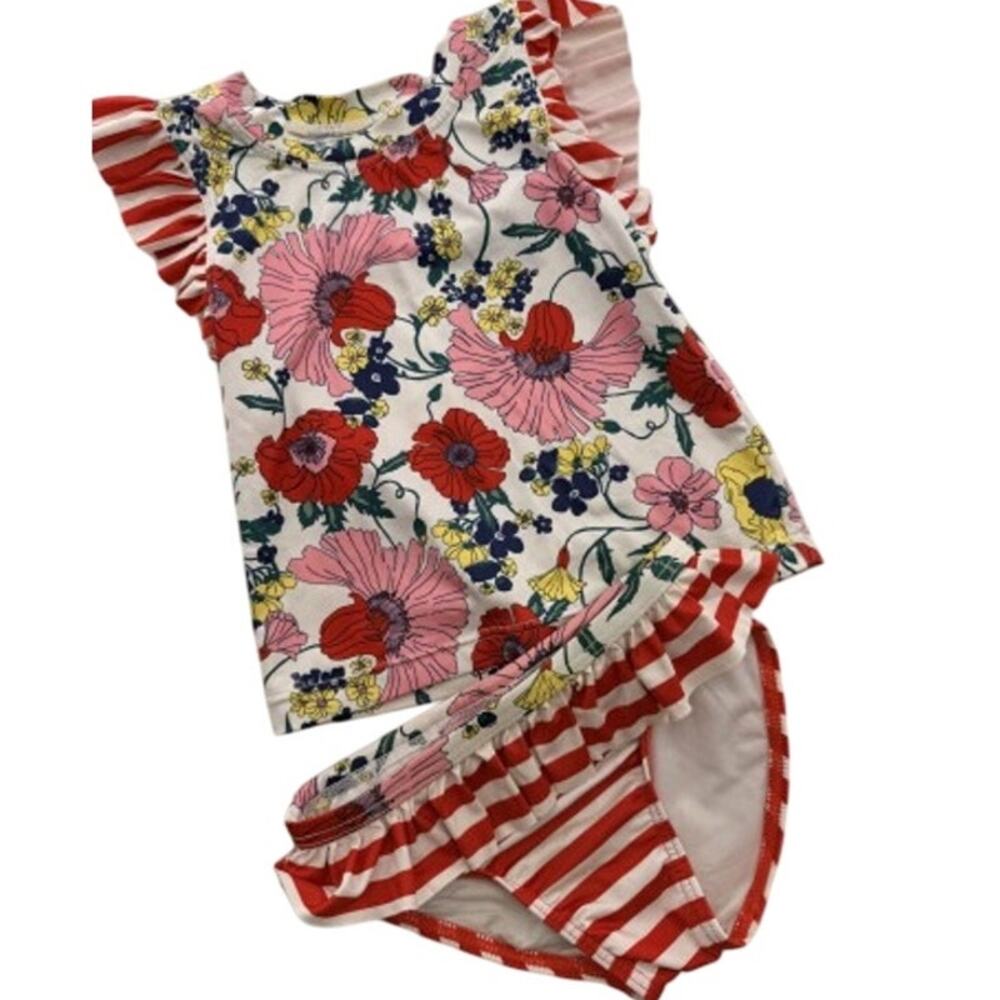 Harper Canyon Girls Tankini Bikini Ruffled Floral 5